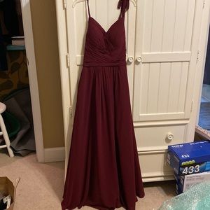 Full length bridesmaid dress
